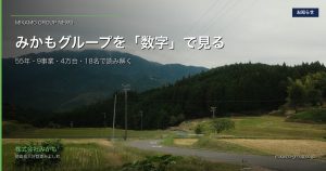 みかもグループを「数字」で見る｜55年・9事業・4万台・21名・徳島の密度を解剖する アイキャッチ画像